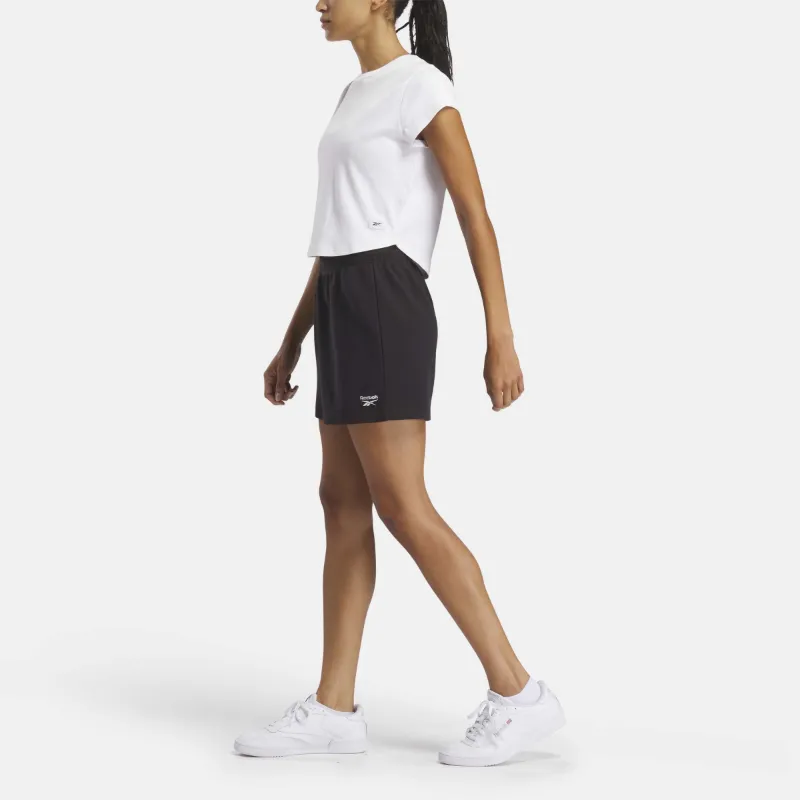 Identity Small Logo French Terry Shorts 4" - Image 2