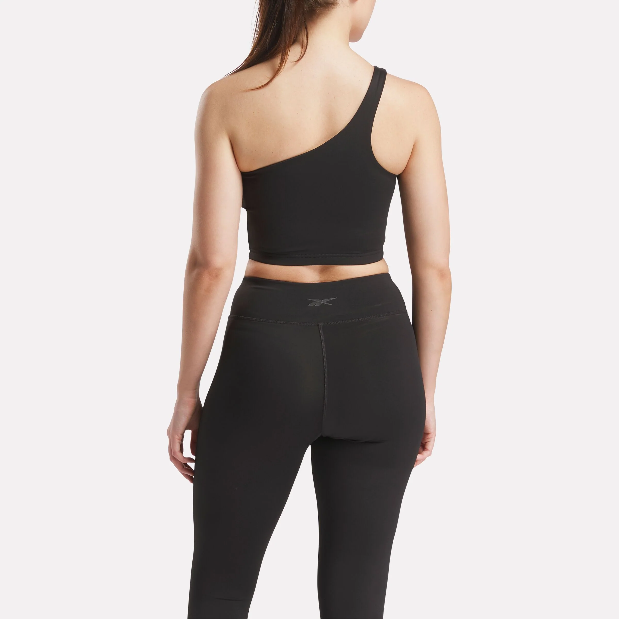 Lux One Shoulder Fitted Cropped Tank - Image 3