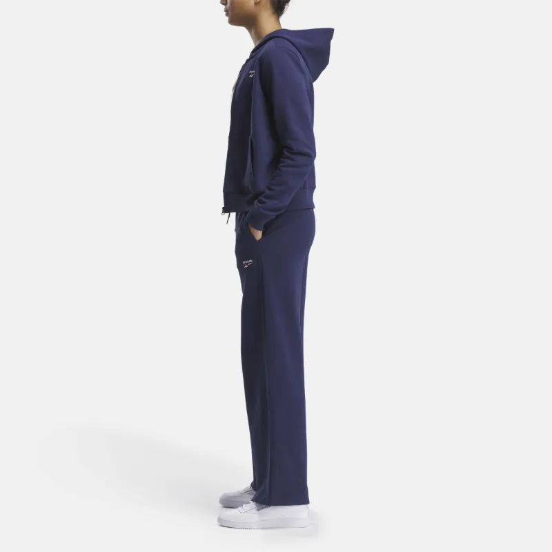 Identity Small Logo Fleece Wide Leg Pants - Image 2