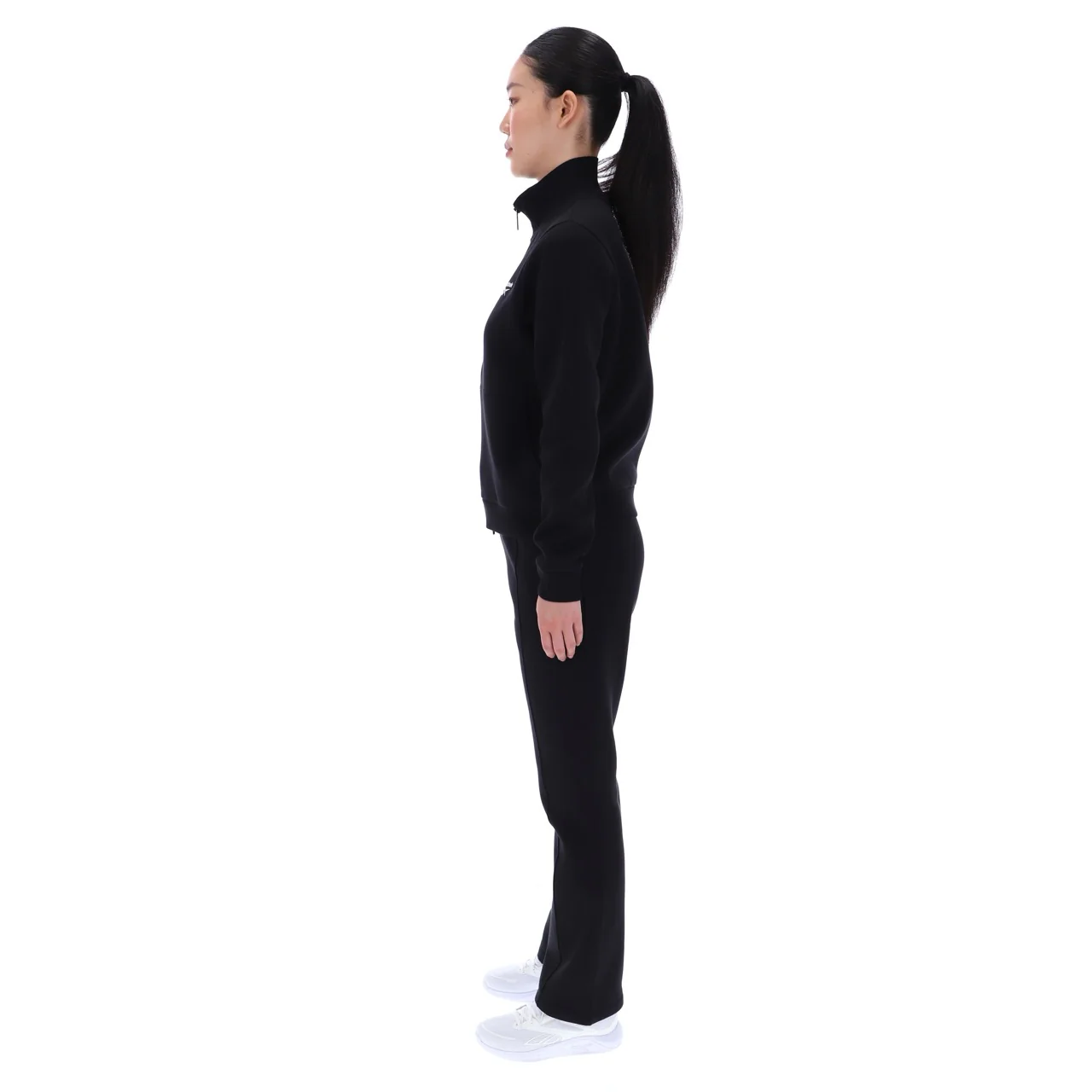 ID Small Logo Pintuck Open Hem Fleece Pants - Image 3